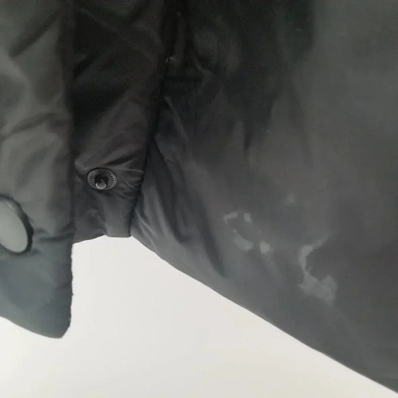 Zara Long Black Puffer  Coat Faux Fur Trim Hood XS - Picture 8 of 13